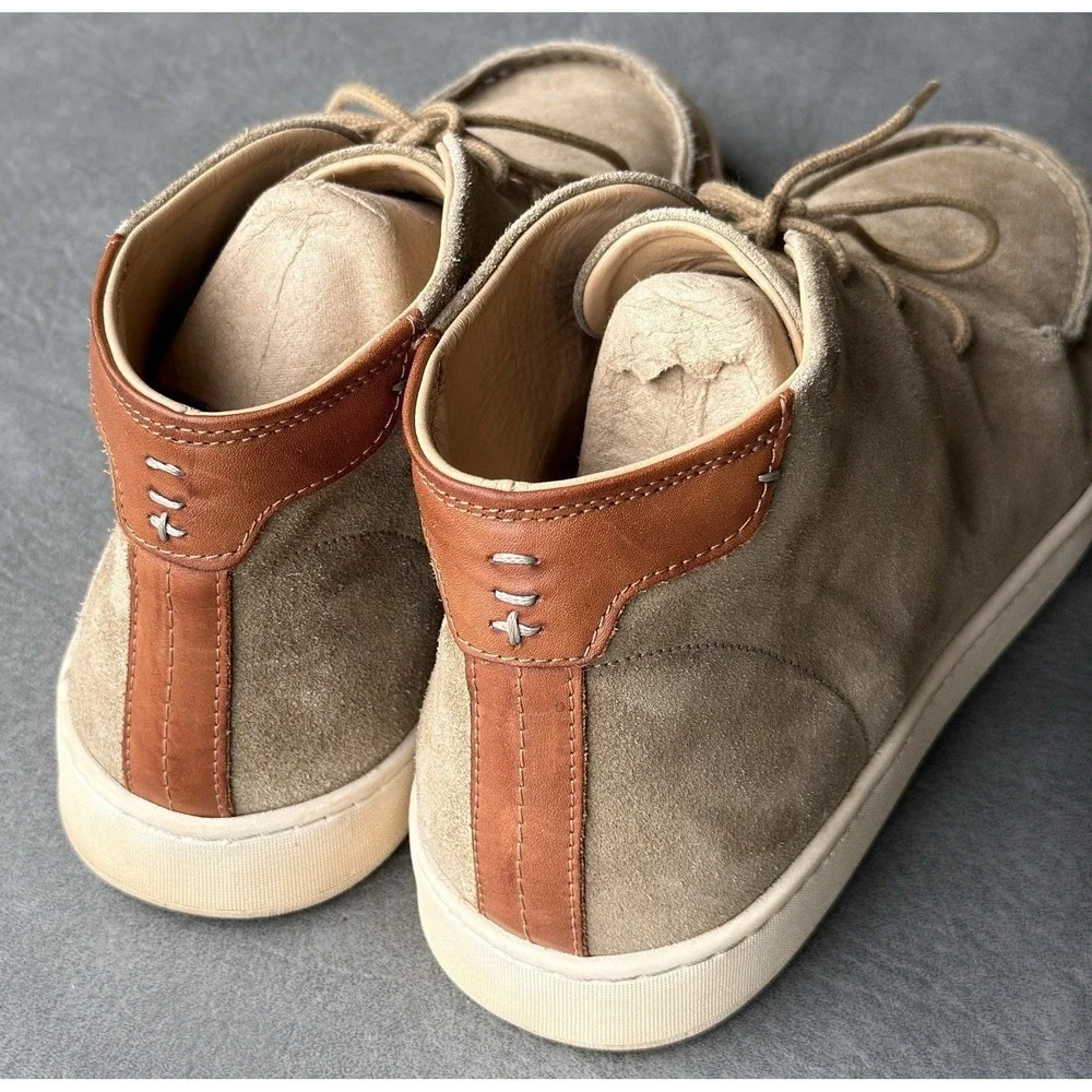 LUCA Terra Moc Chukka Sneaker Boot Men's 10 Brown Suede Leather Lactae Hevea